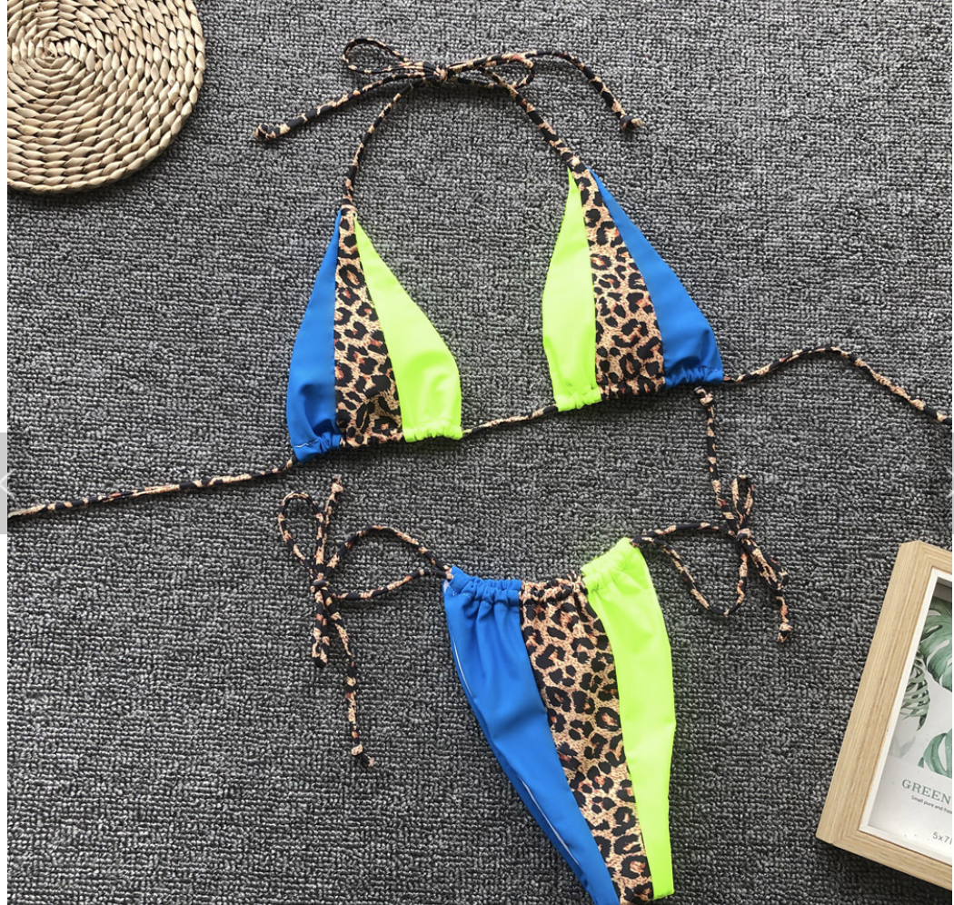 Cheetah Neon Bikini