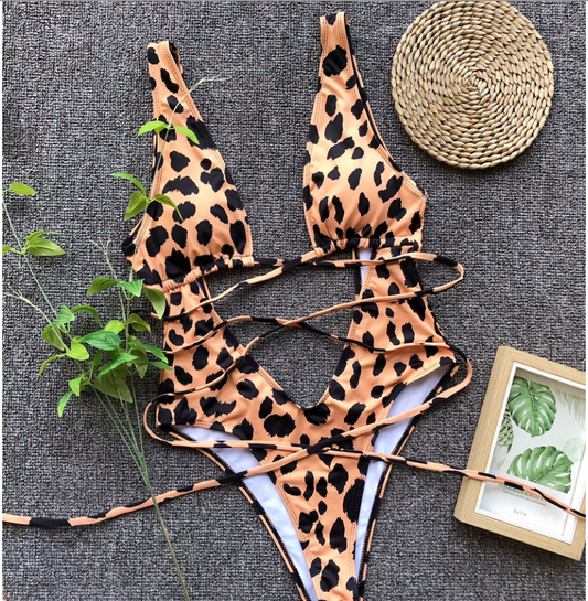 leopard monokini