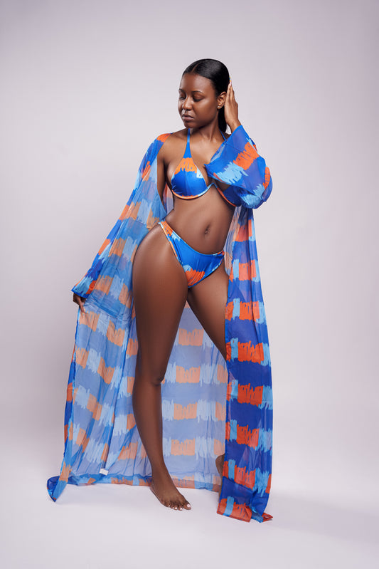 Sky Bikini Swimwear with Cover up