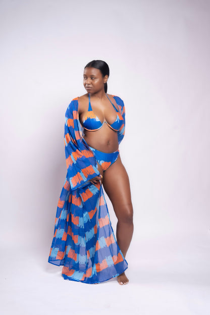 Sky Bikini Swimwear with Cover up